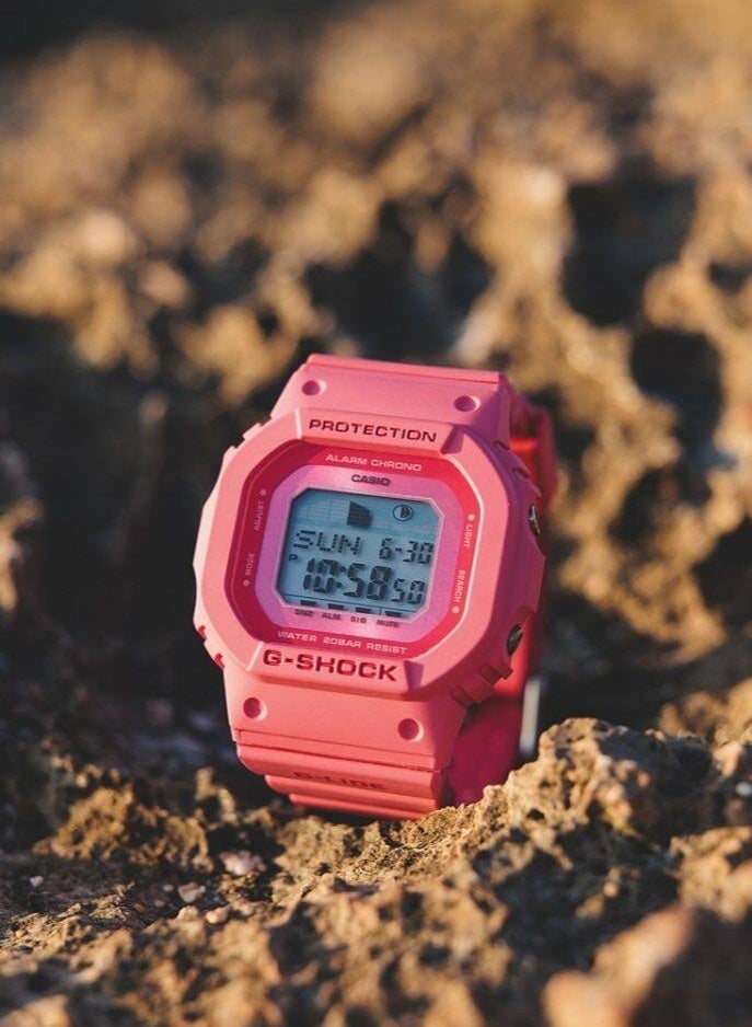G-SHOCK G-Lide Digital Women’s Watch GLX-S5610-4ER, 40.5 mm Pink Digital Display, Resin Band, 200 m WR - Image 3